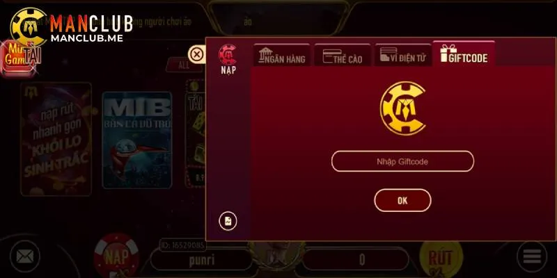 nạp tiền manclub